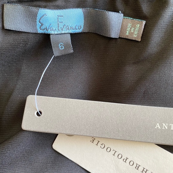 ANTHROPOLOGIE Black Lace Strapless Dress 6 - Picture 11 of 12